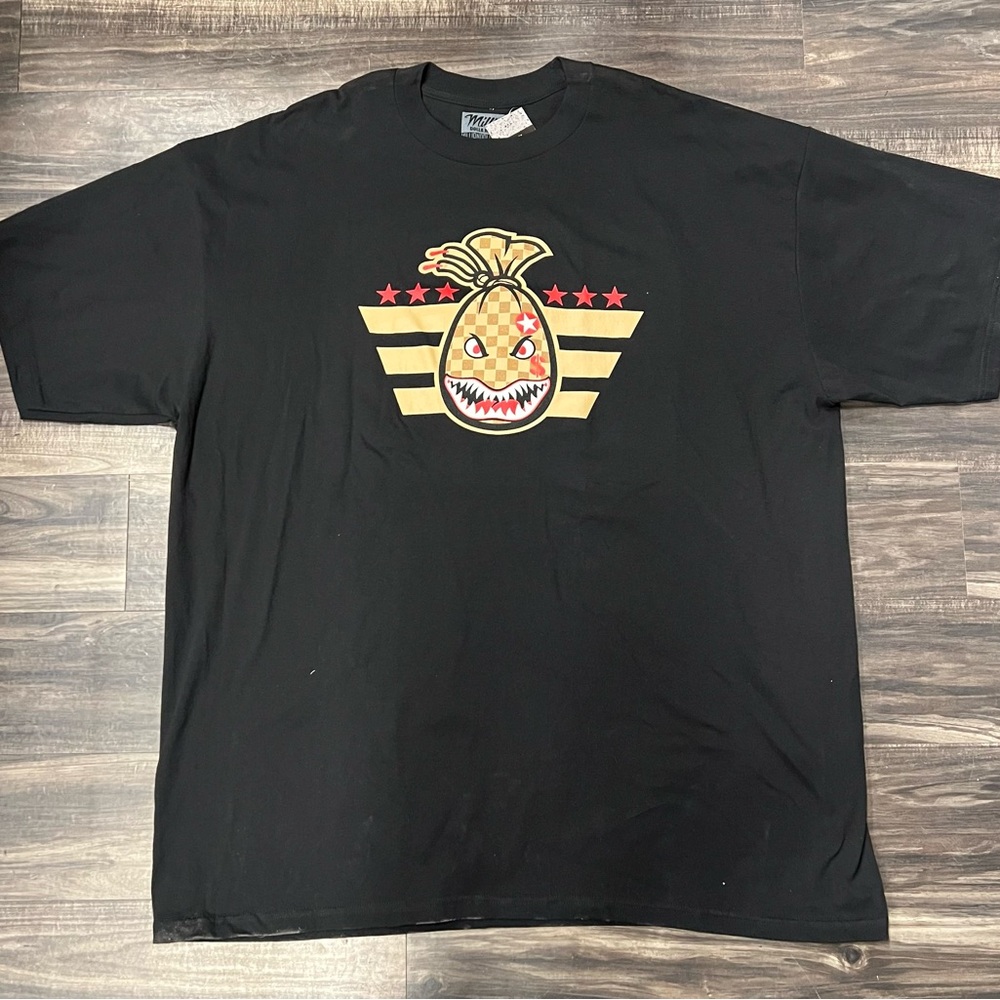 5XL Men’s Million Dolla Motive Black Graphic T-Shirt